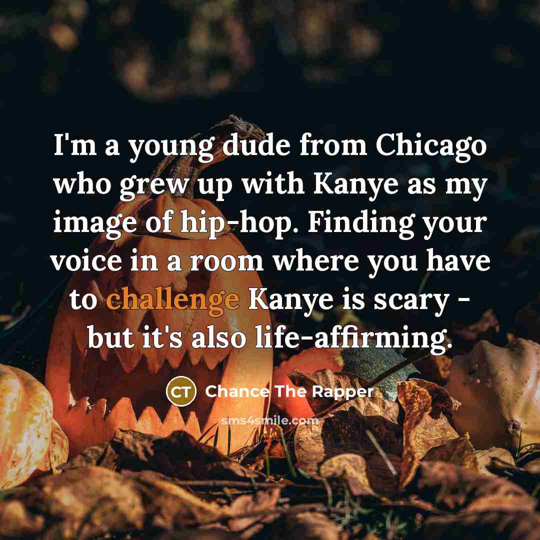 “I'm a young dude from Chicago who grew up with…” quote by Chance The Rapper