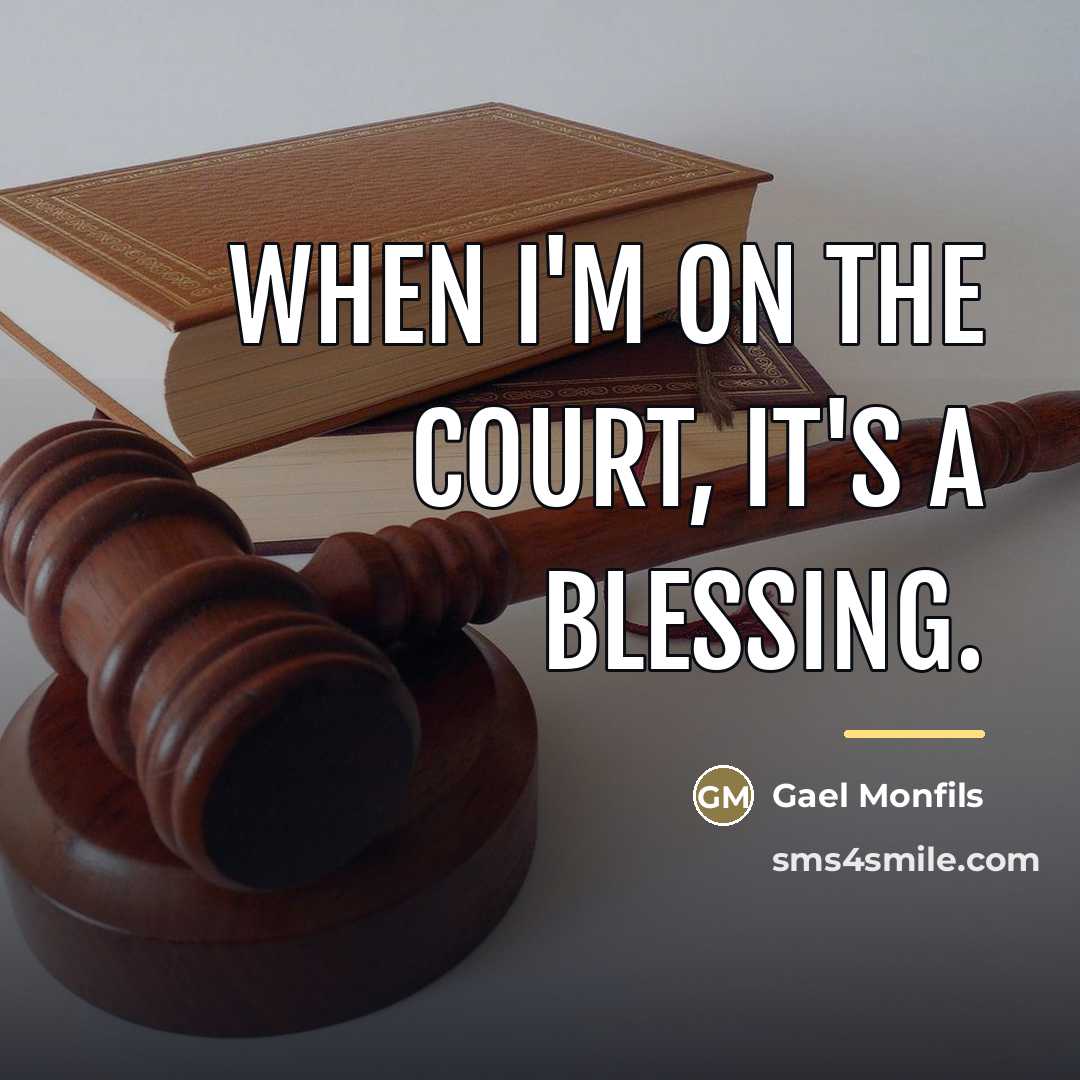 “When I'm on the court, it's a blessing.…” quote by Gael Monfils