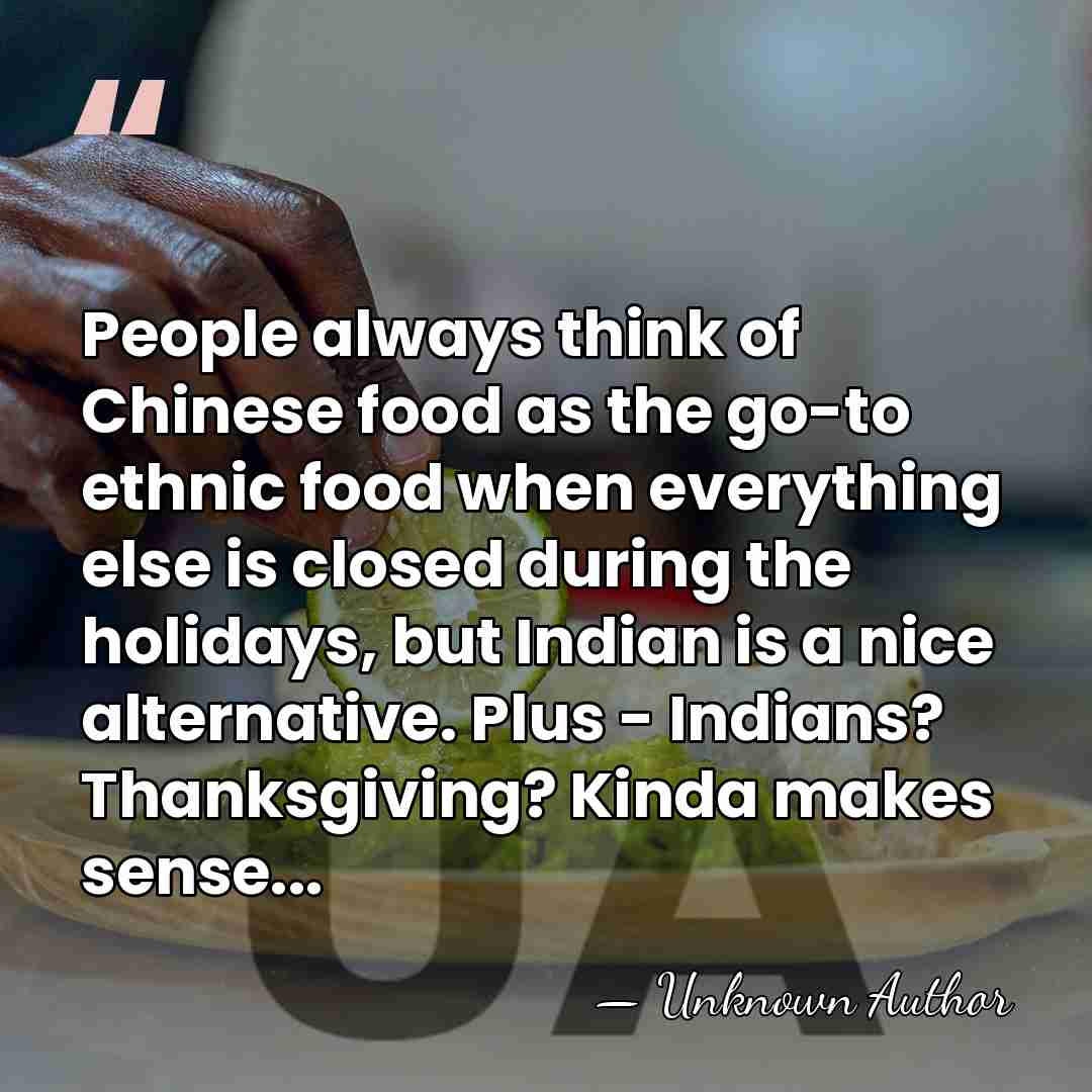 People always think of Chinese food as the go-to ethnic food when&hellip; - Erin Gibson