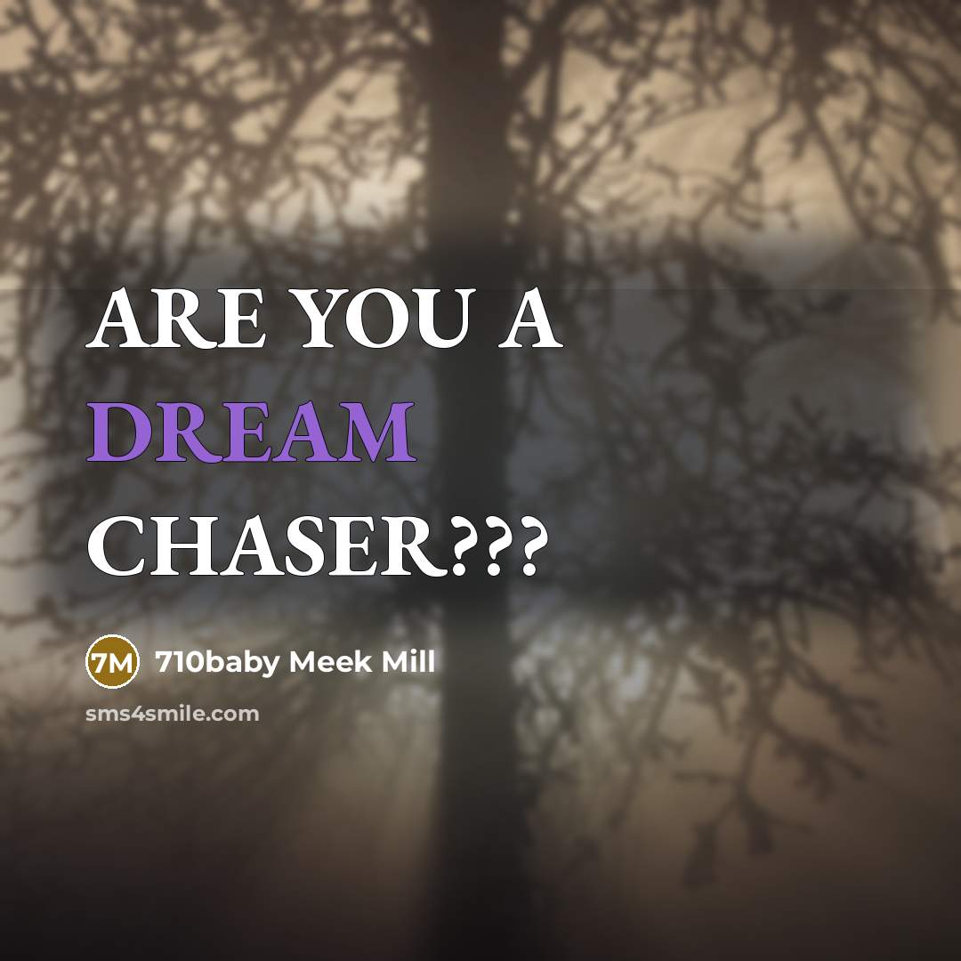 “ARE YOU A DREAM CHASER???” quote by 710baby Meek Mill