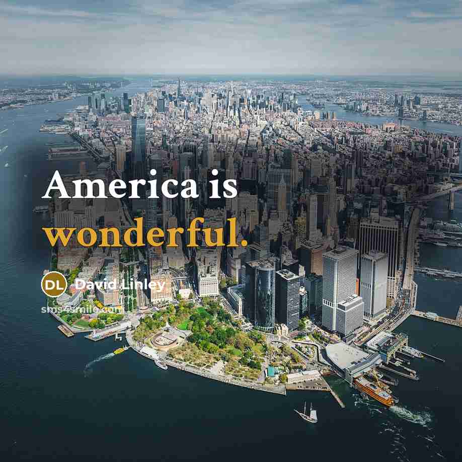 “America is wonderful.…” quote by David Linley