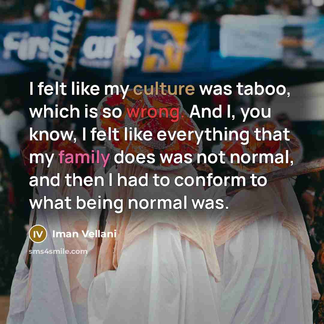 “I felt like my culture was taboo, which is so…” quote by Iman Vellani