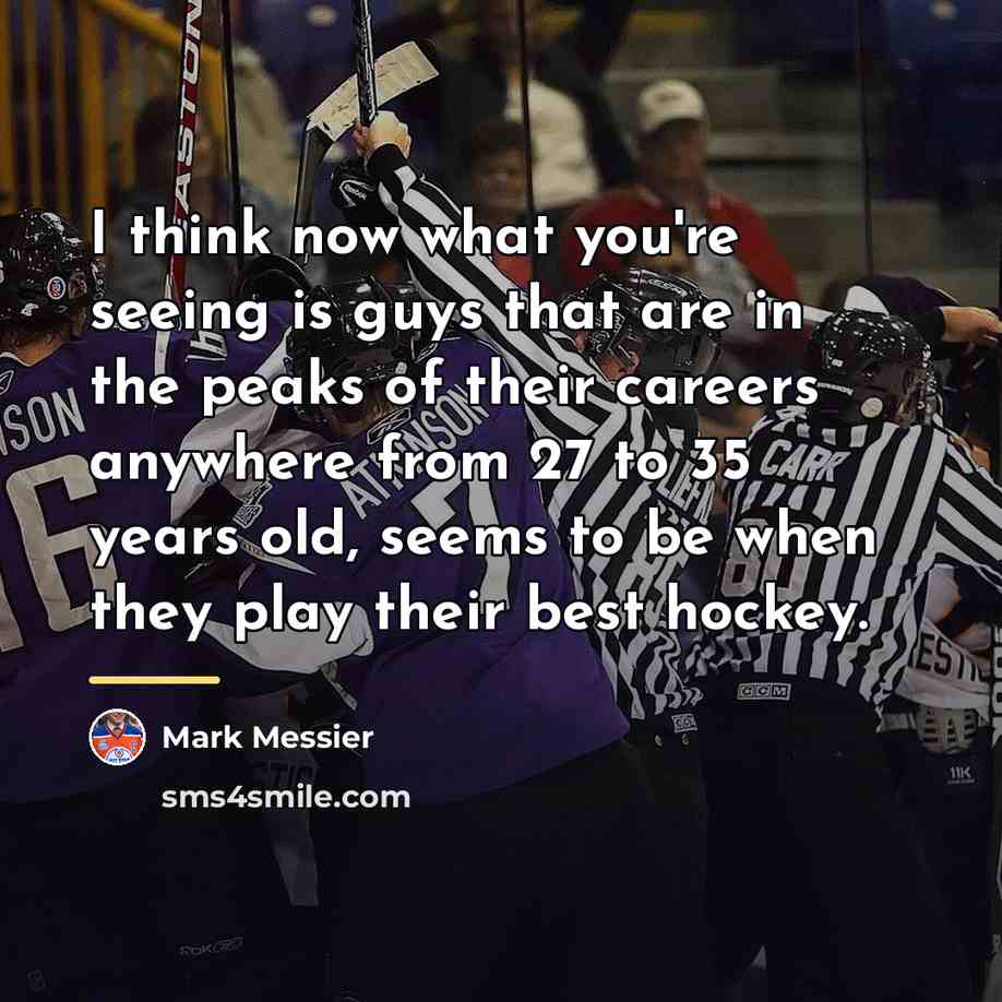 “I think now what you're seeing is guys that are…” quote by Mark Messier