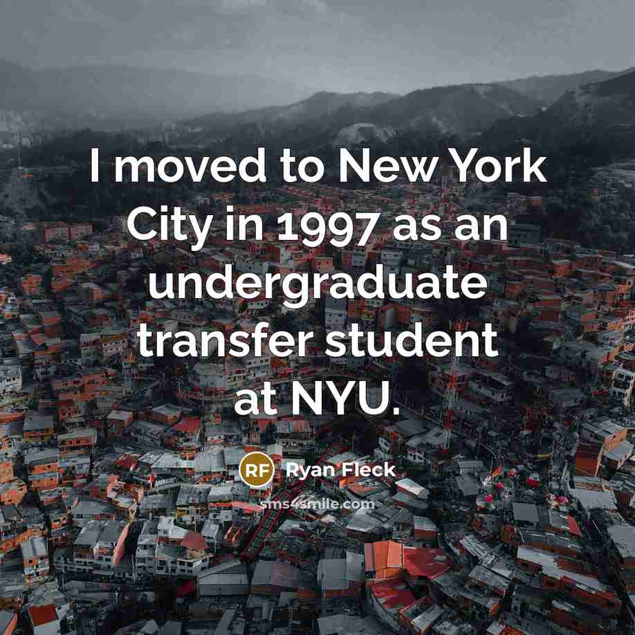 “I moved to New York City in 1997 as an…” quote by Ryan Fleck