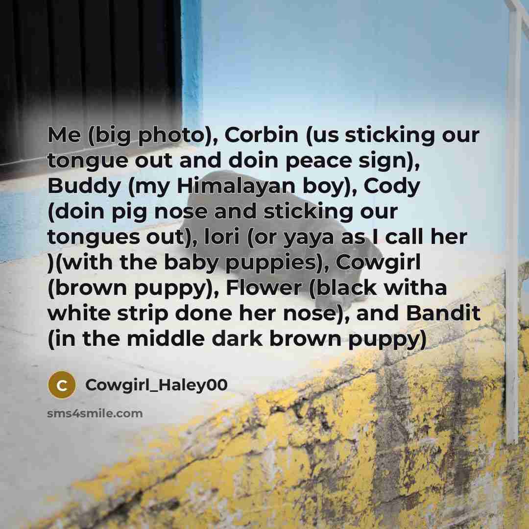 “Me (big photo), Corbin (us sticking our tongue out and…” quote by Cowgirl_Haley00