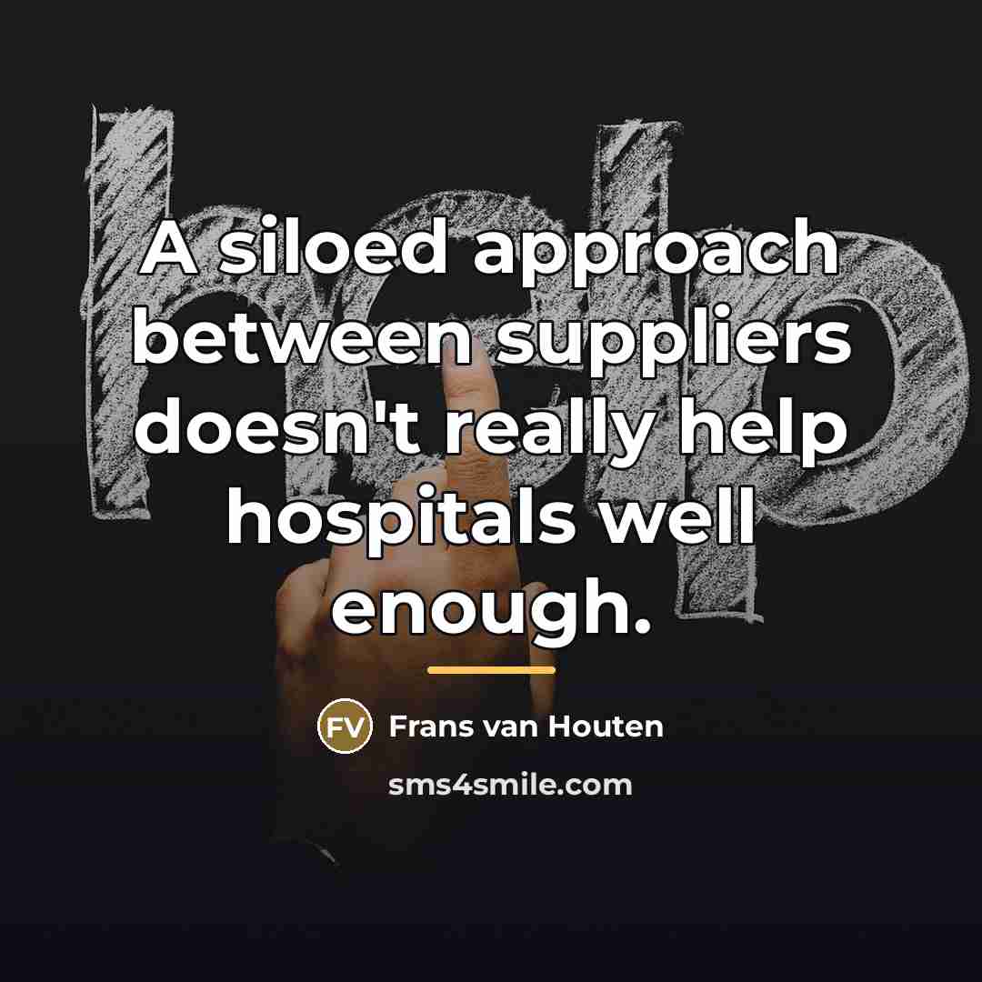 “A siloed approach between suppliers doesn't really help hospitals well…” quote by Frans van Houten