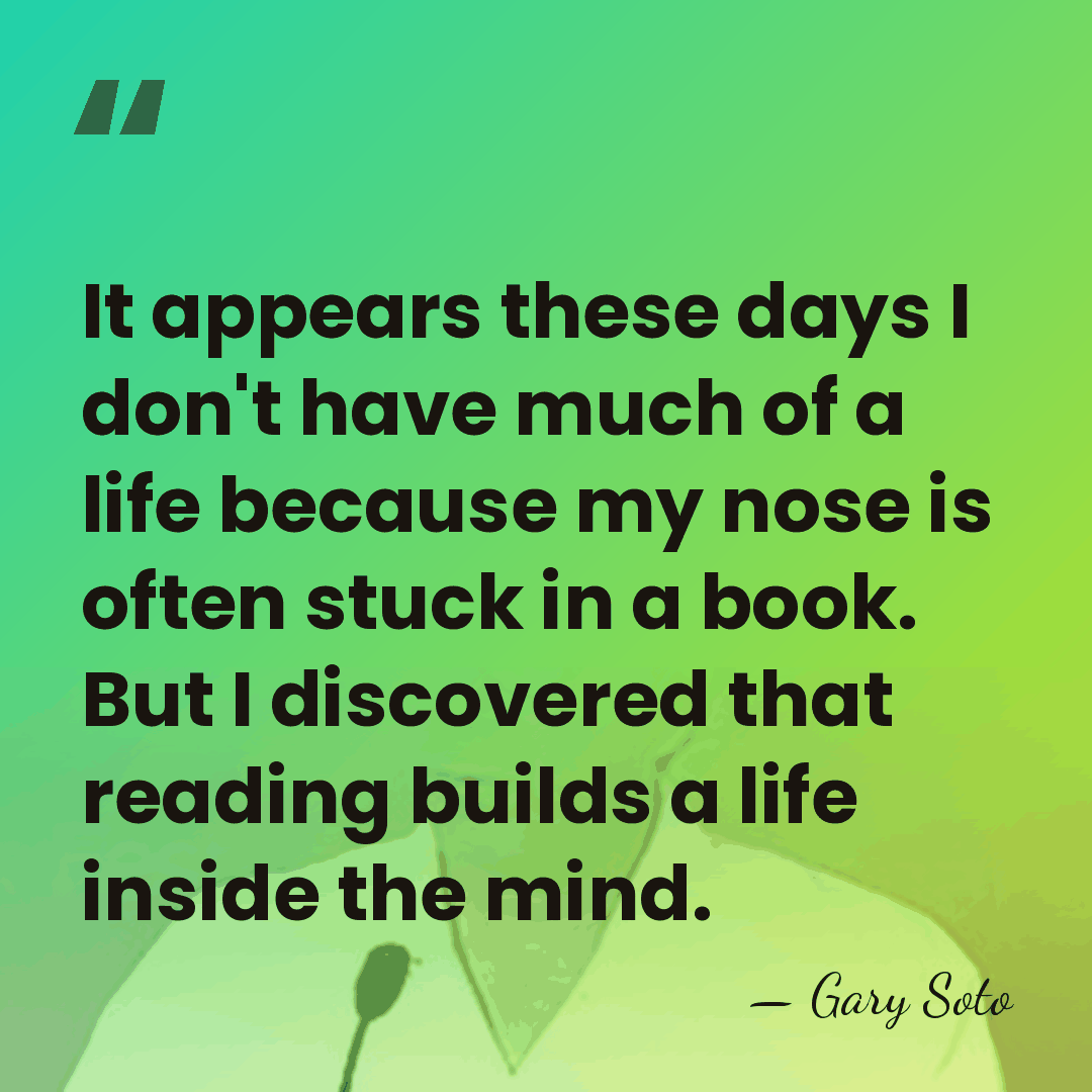It appears these days I don't have much of a life because&hellip; - Gary Soto