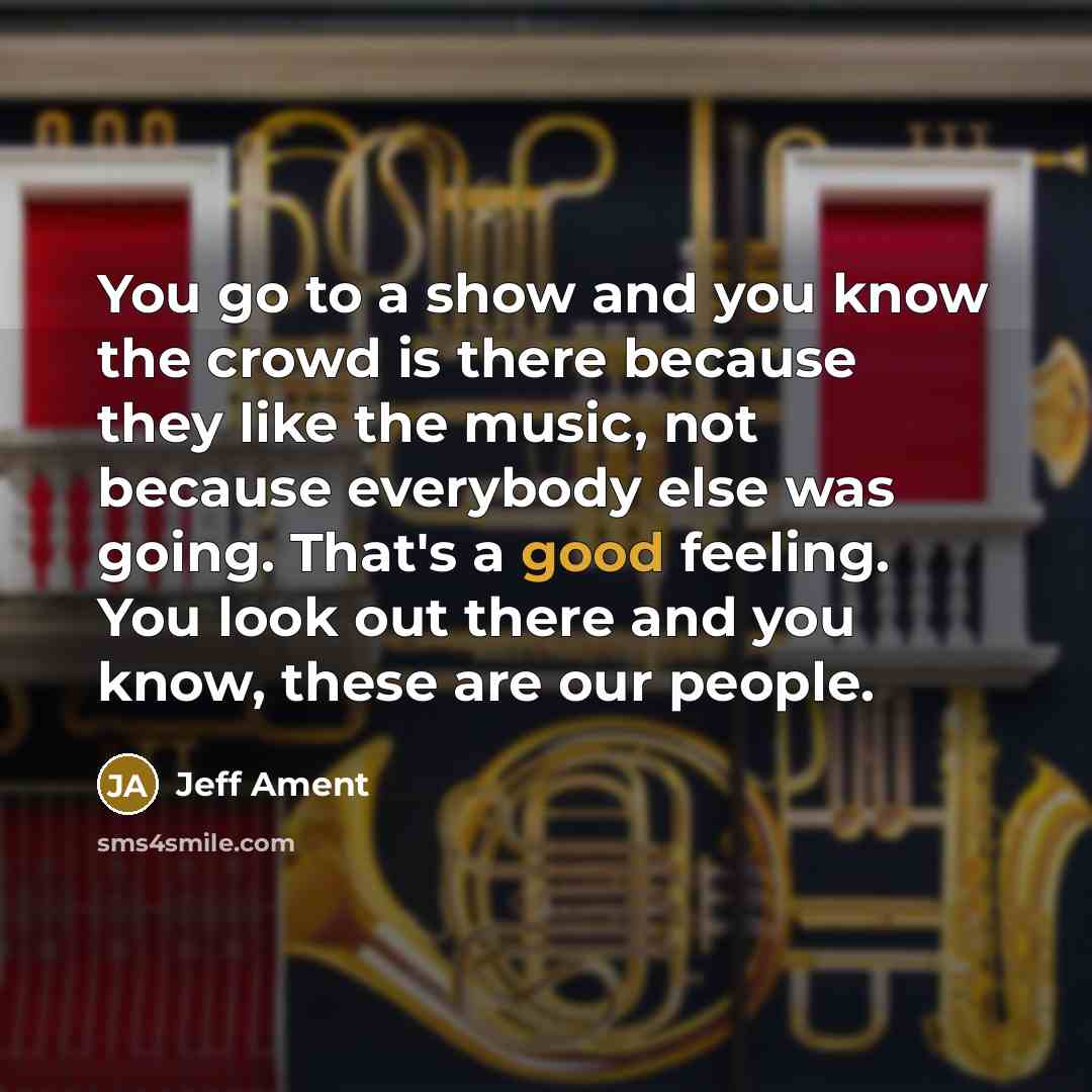 “You go to a show and you know the crowd…” quote by Jeff Ament