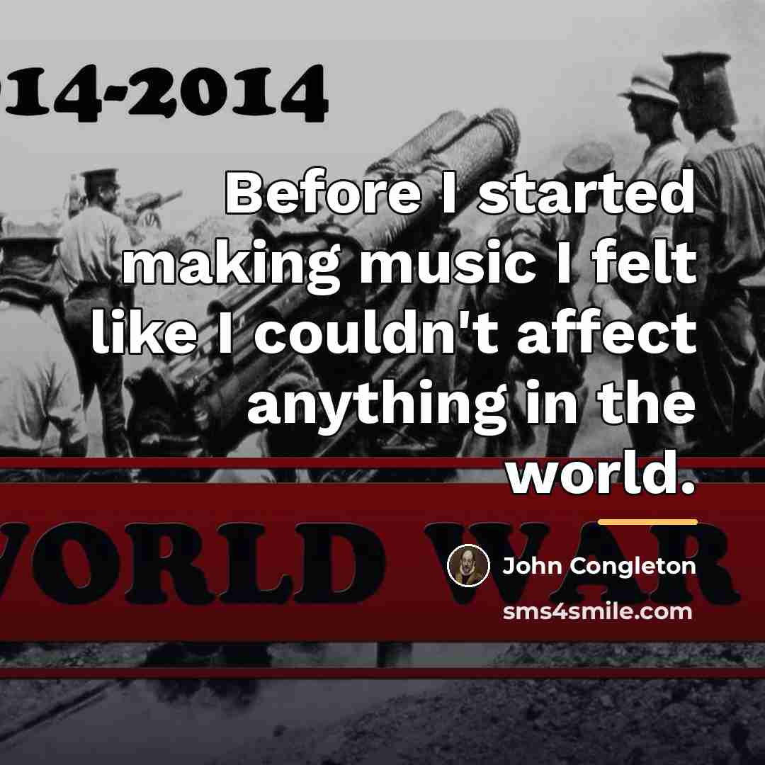 “Before I started making music I felt like I couldn't…” quote by John Congleton