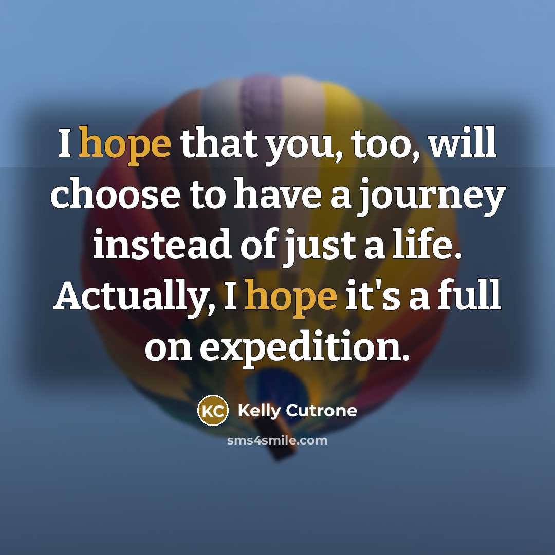 “I hope that you, too, will choose to have a…” quote by Kelly Cutrone