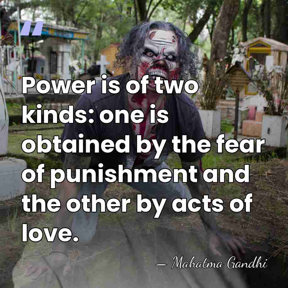 Power is of two kinds: one is obtained by the fear of&hellip; - Mahatma Gandhi