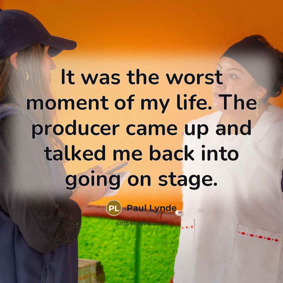 “It was the worst moment of my life. The producer…” quote by Paul Lynde