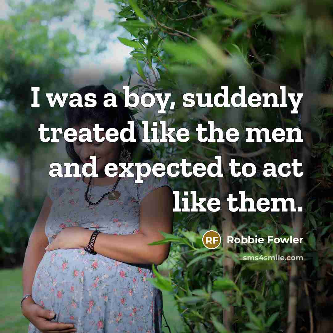 “I was a boy, suddenly treated like the men and…” quote by Robbie Fowler