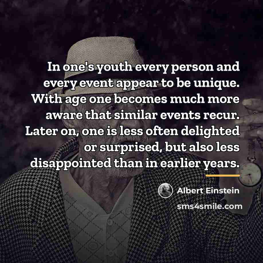 “In one's youth every person and every event appear to…” quote by Albert Einstein