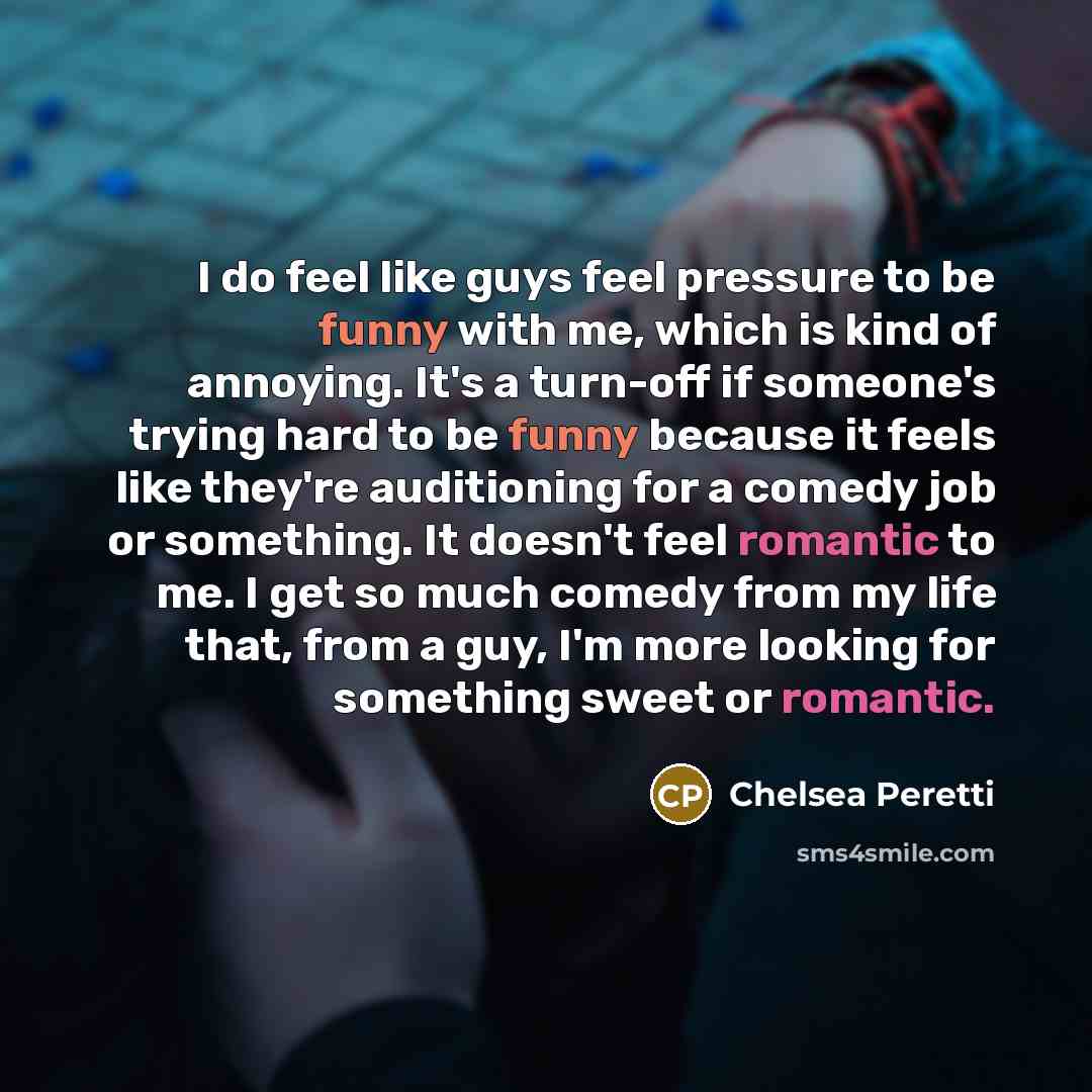 “I do feel like guys feel pressure to be funny…” quote by Chelsea Peretti