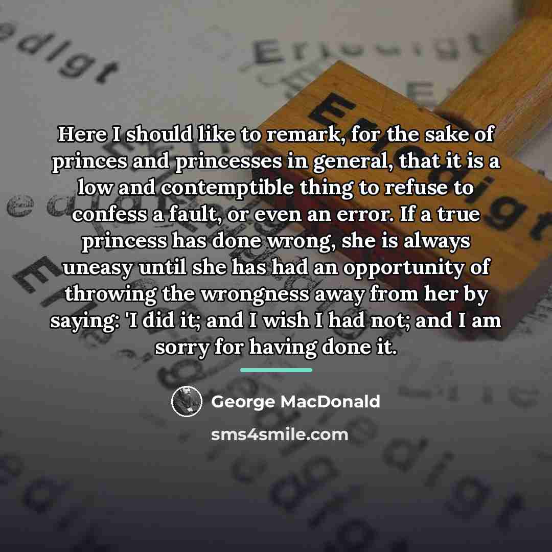 “Here I should like to remark, for the sake of…” quote by George MacDonald