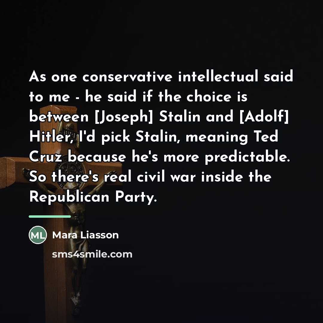 “As one conservative intellectual said to me - he said…” quote by Mara Liasson
