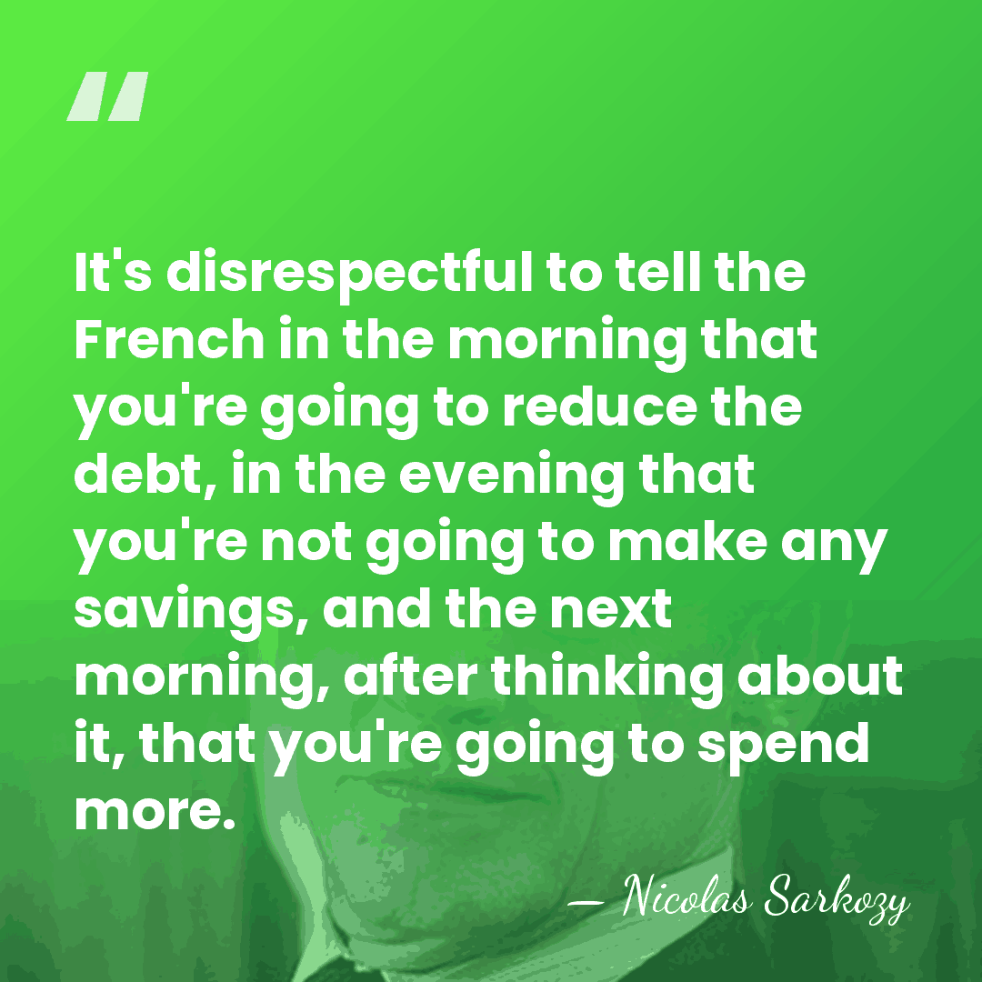 It's disrespectful to tell the French in the morning that you're going&hellip; - Nicolas Sarkozy