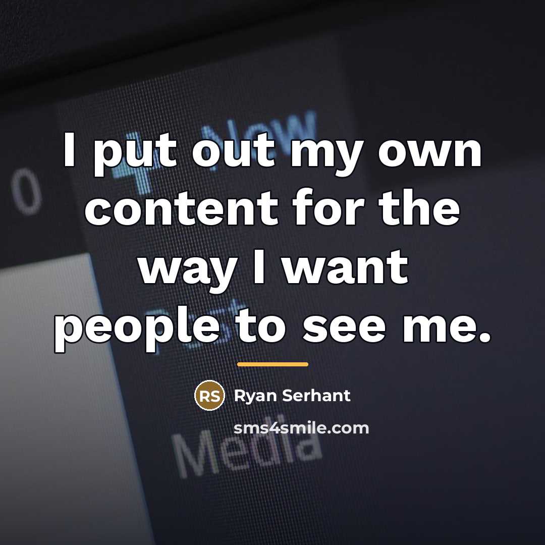 “I put out my own content for the way I…” quote by Ryan Serhant