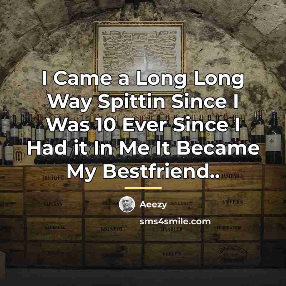 “I Came a Long Long Way Spittin Since I Was…” quote by Aeezy