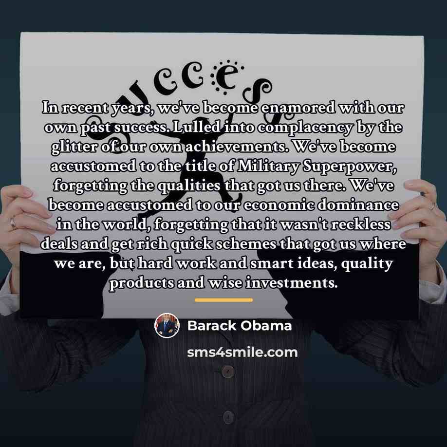 “In recent years, we've become enamored with our own past…” quote by Barack Obama