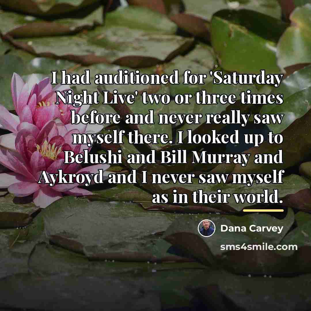 “I had auditioned for 'Saturday Night Live' two or three…” quote by Dana Carvey