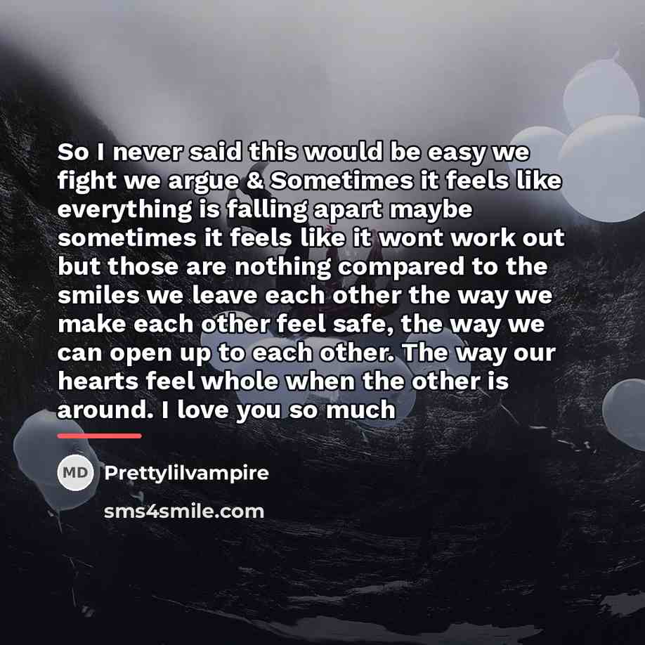 “So I never said this would be easy we fight…” quote by Prettylilvampire