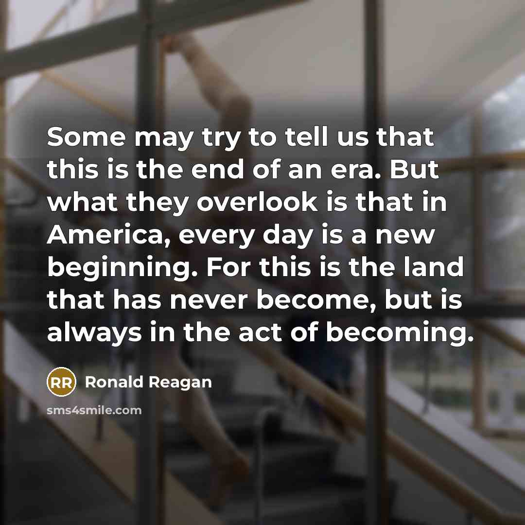 “Some may try to tell us that this is the…” quote by Ronald Reagan