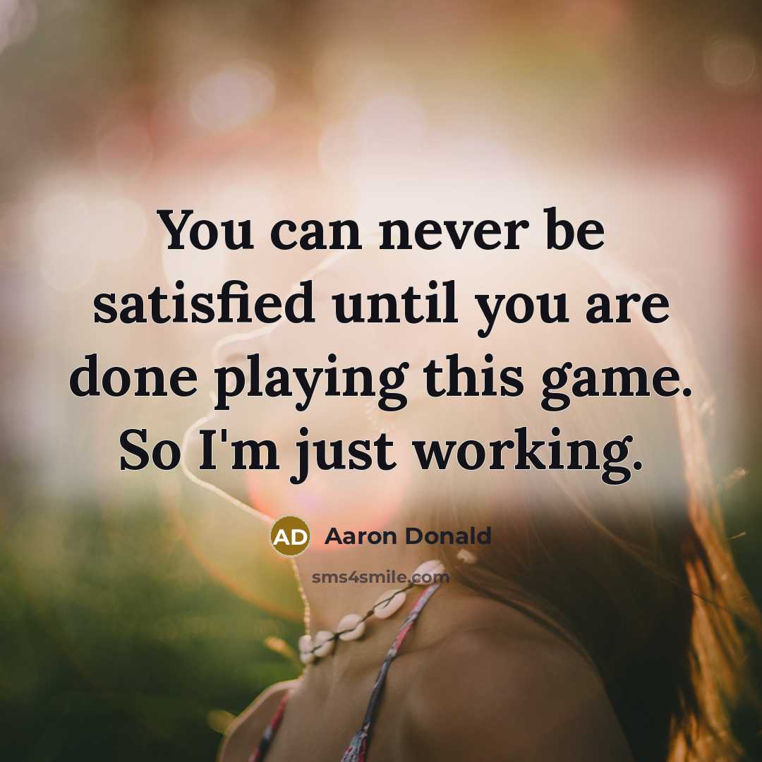 “You can never be satisfied until you are done playing…” quote by Aaron Donald