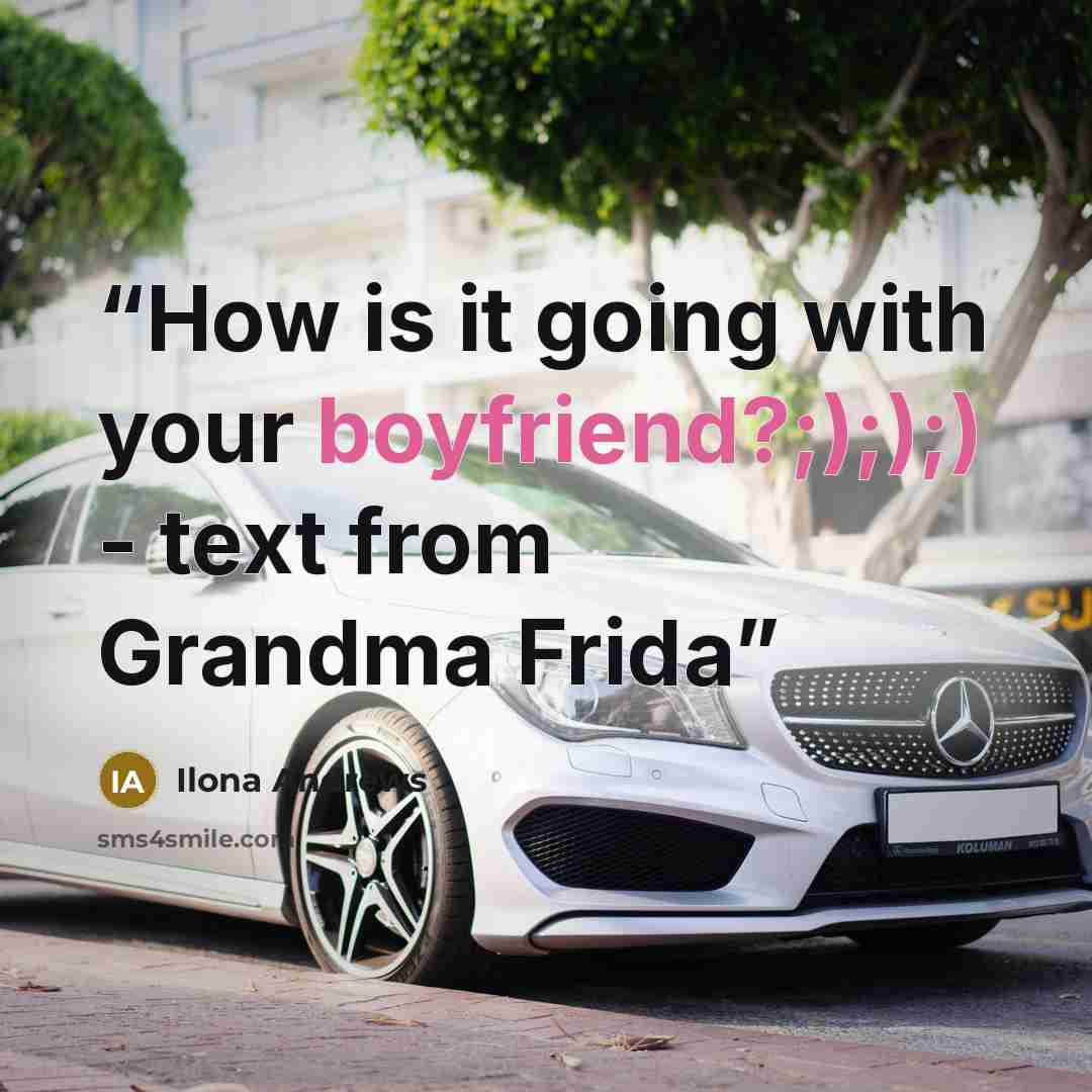 “How is it going with your boyfriend?;););) - text from Grandma Frida” quote by Ilona Andrews