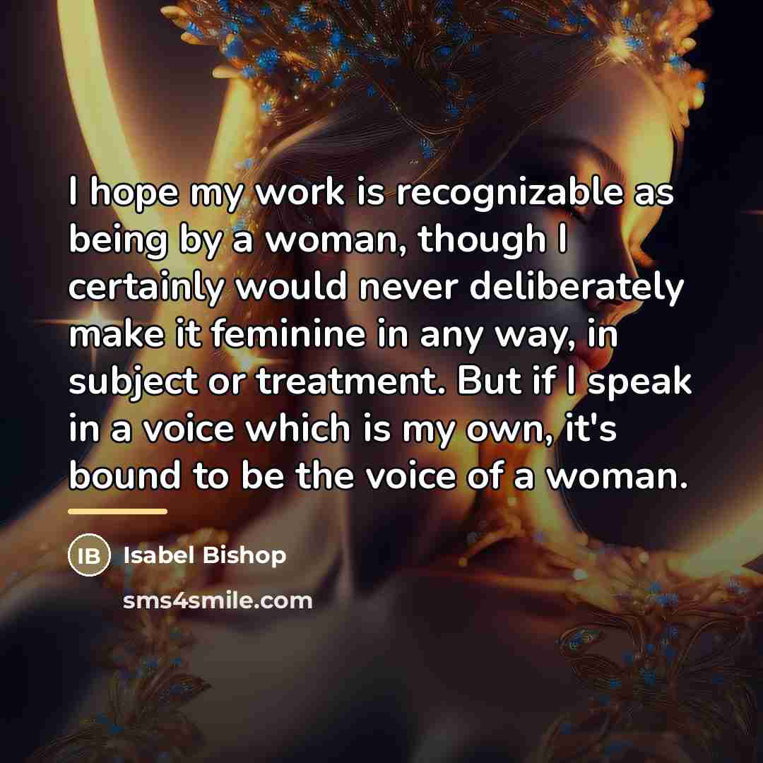 “I hope my work is recognizable as being by a…” quote by Isabel Bishop