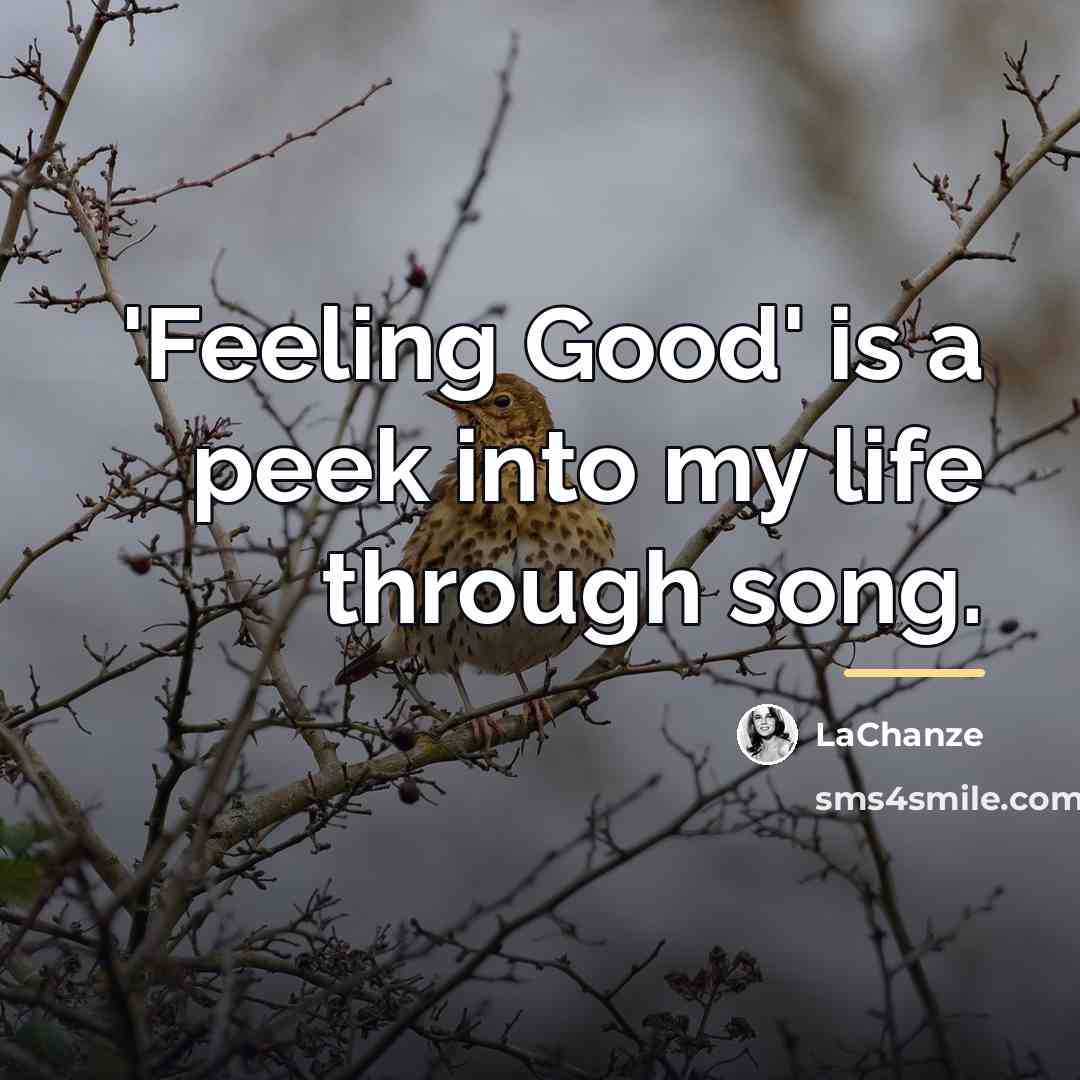 “'Feeling Good' is a peek into my life through song.…” quote by LaChanze