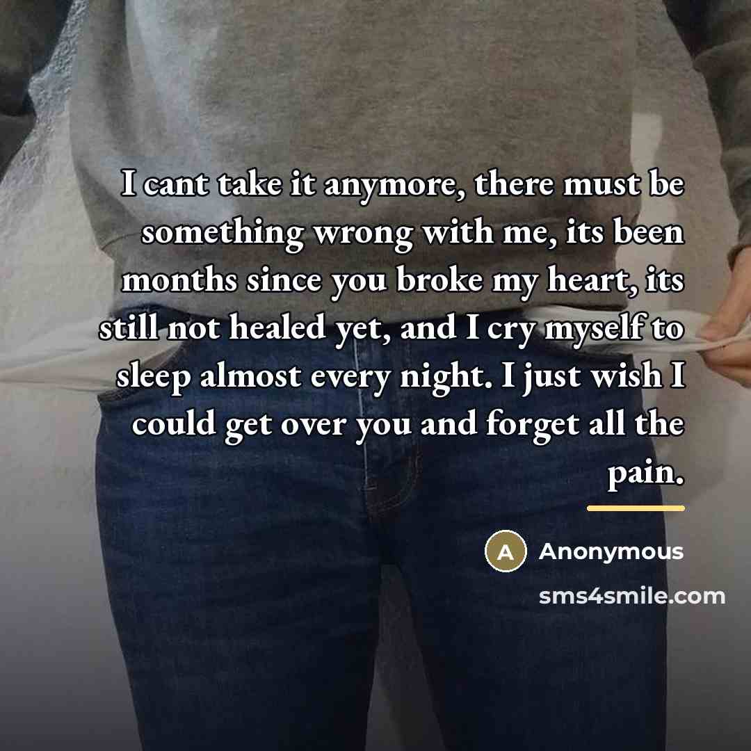 “I cant take it anymore, there must be something wrong…” quote by Anonymous