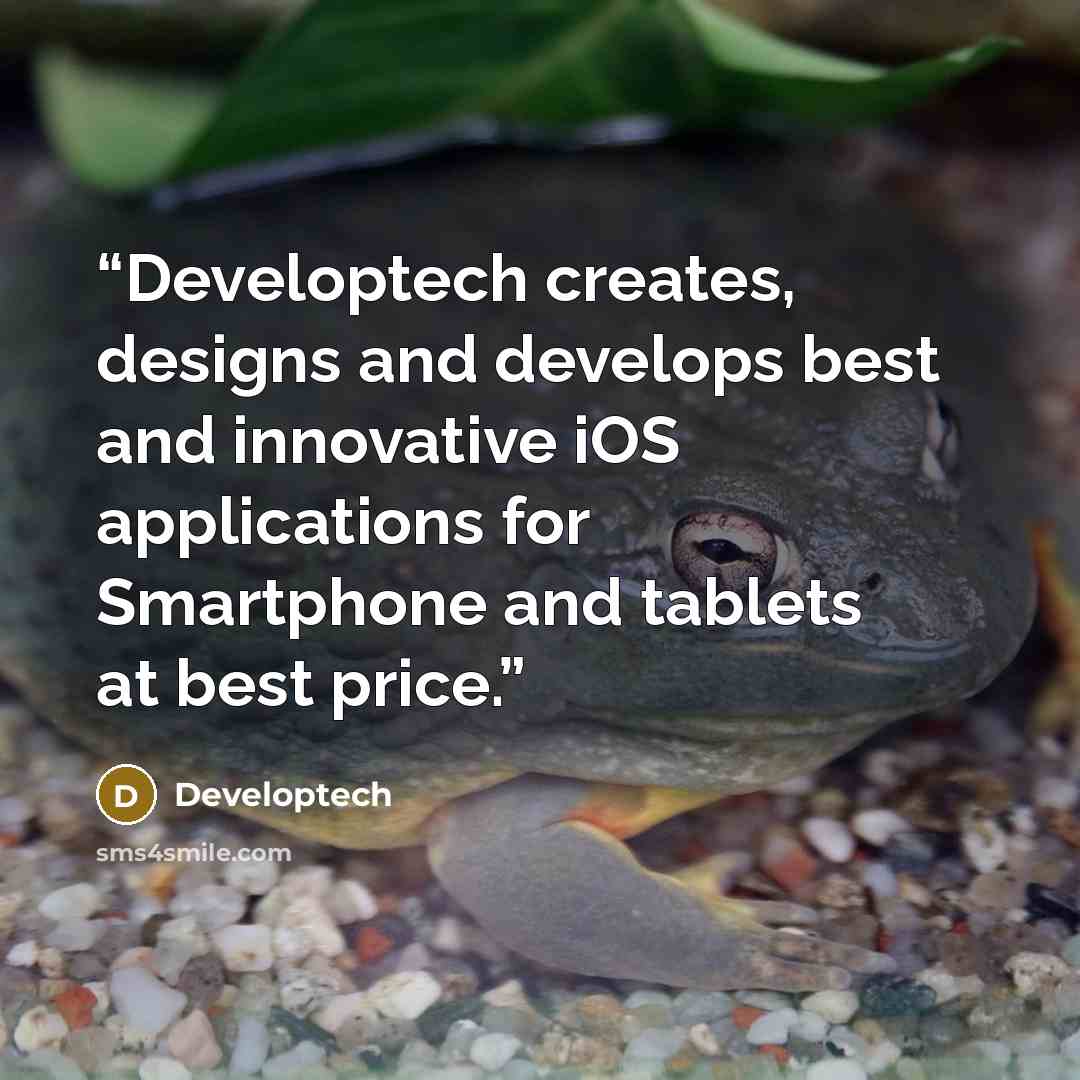 “Developtech creates, designs and develops best and innovative iOS applications for Smartphone and tablets at best price.” quote by Developtech