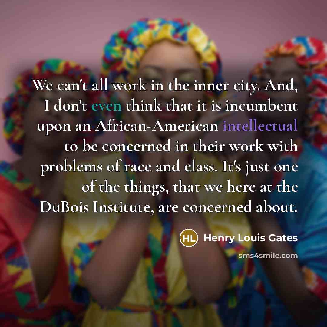 “We can't all work in the inner city. And, I…” quote by Henry Louis Gates