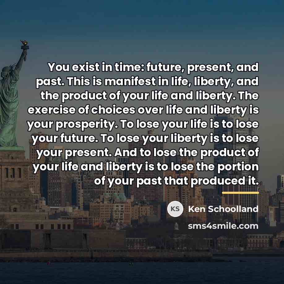 “You exist in time: future, present, and past. This is…” quote by Ken Schoolland
