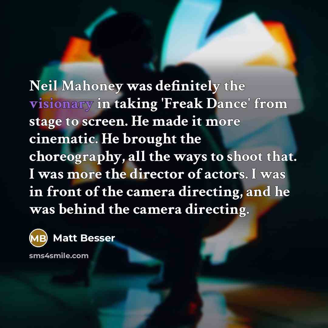 “Neil Mahoney was definitely the visionary in taking 'Freak Dance'…” quote by Matt Besser