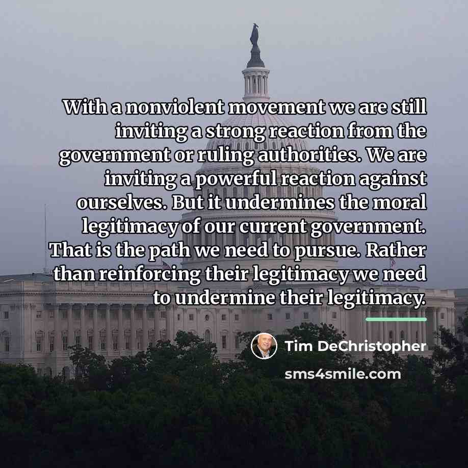 “With a nonviolent movement we are still inviting a strong…” quote by Tim DeChristopher