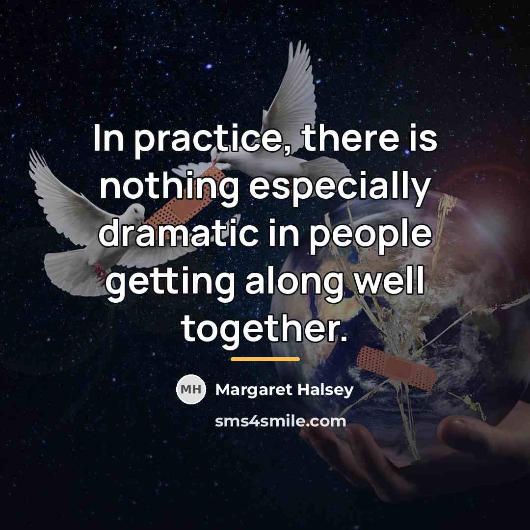 “In practice, there is nothing especially dramatic in people getting…” quote by Margaret Halsey