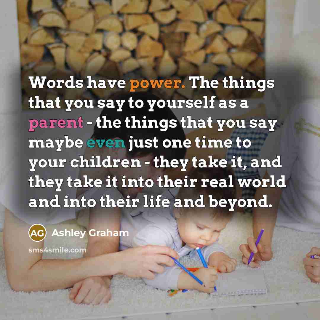 “Words have power. The things that you say to yourself…” quote by Ashley Graham