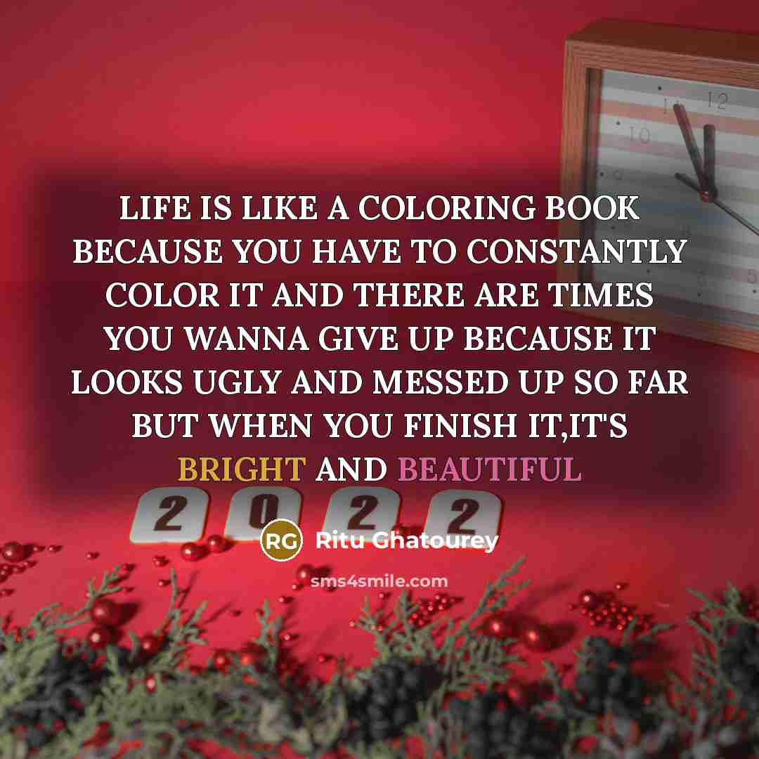 “LIFE IS LIKE A COLORING BOOK BECAUSE YOU HAVE TO…” quote by Ritu Ghatourey
