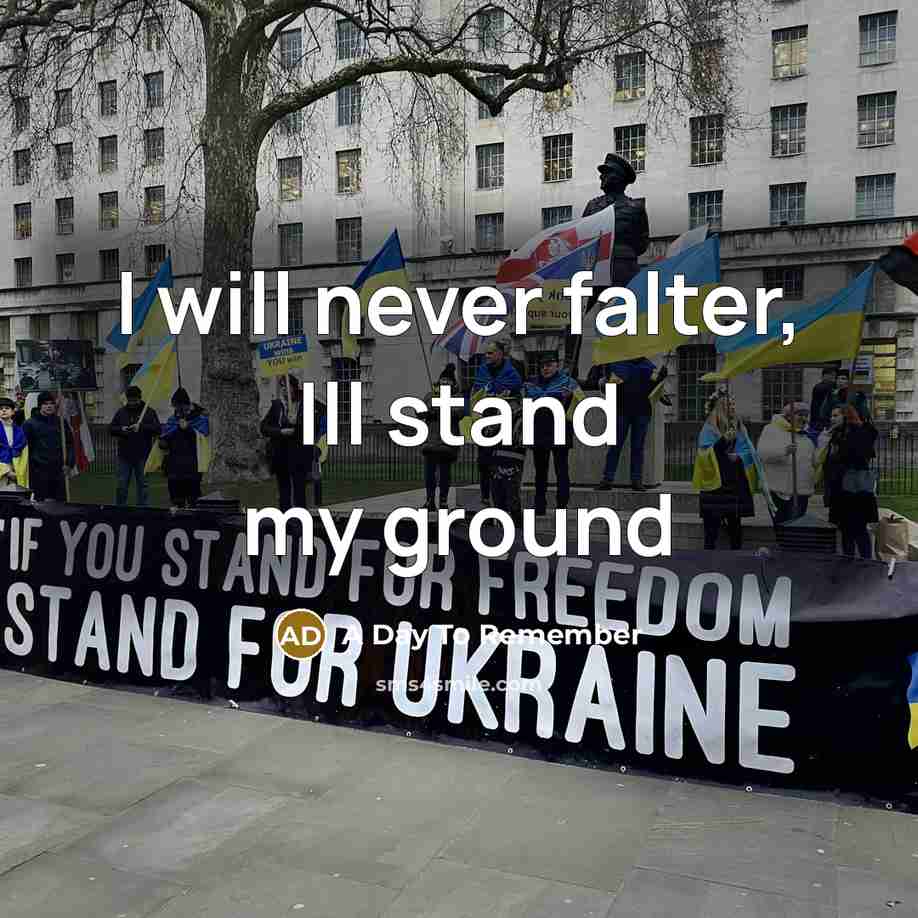 “I will never falter, Ill stand my ground…” quote by A Day To Remember