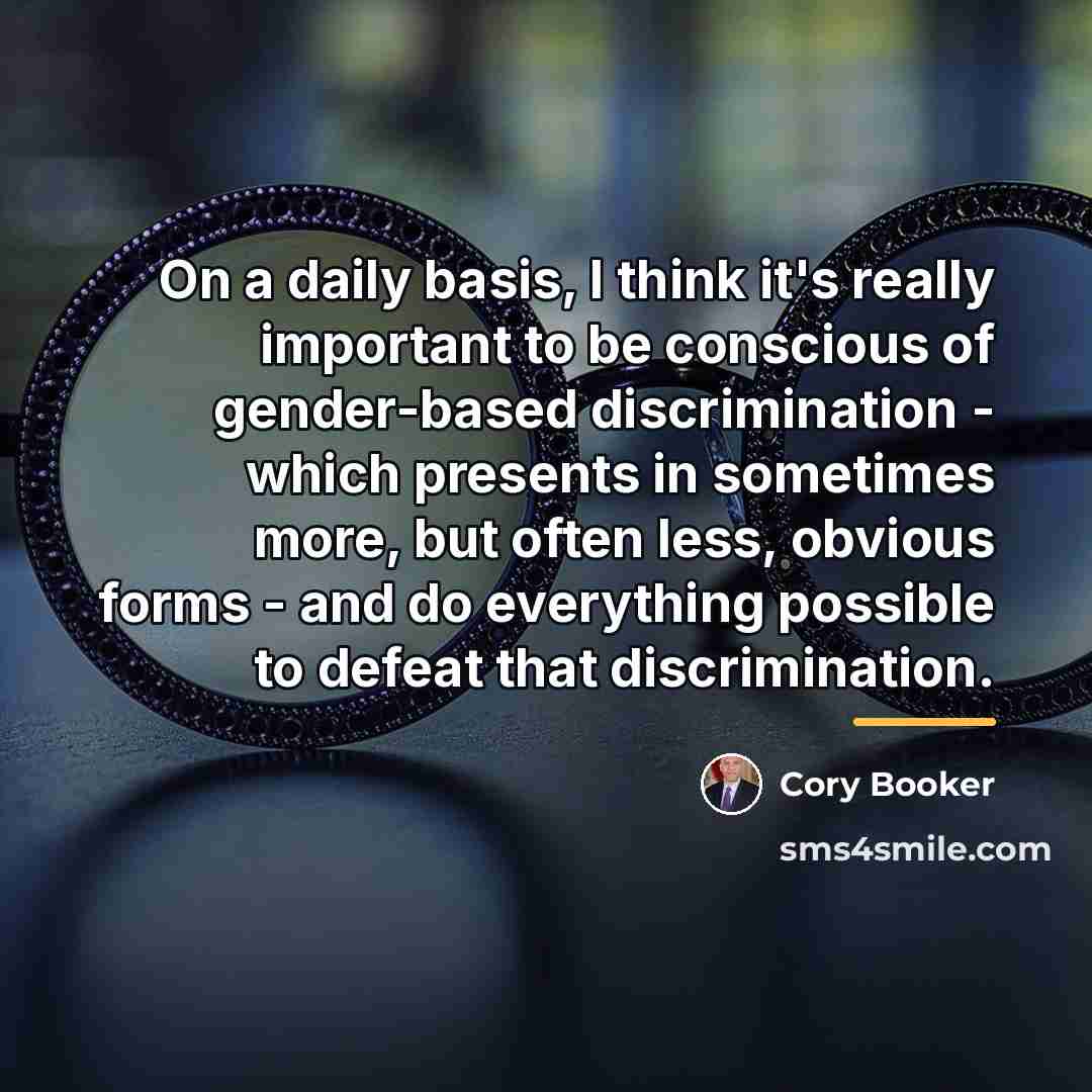 “On a daily basis, I think it's really important to…” quote by Cory Booker