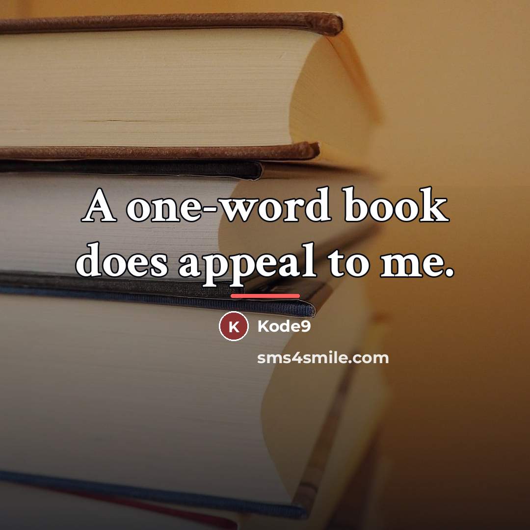 “A one-word book does appeal to me.…” quote by Kode9