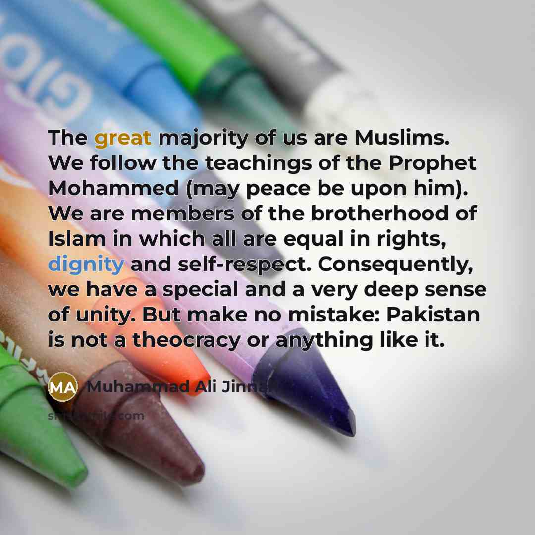 “The great majority of us are Muslims. We follow the…” quote by Muhammad Ali Jinnah