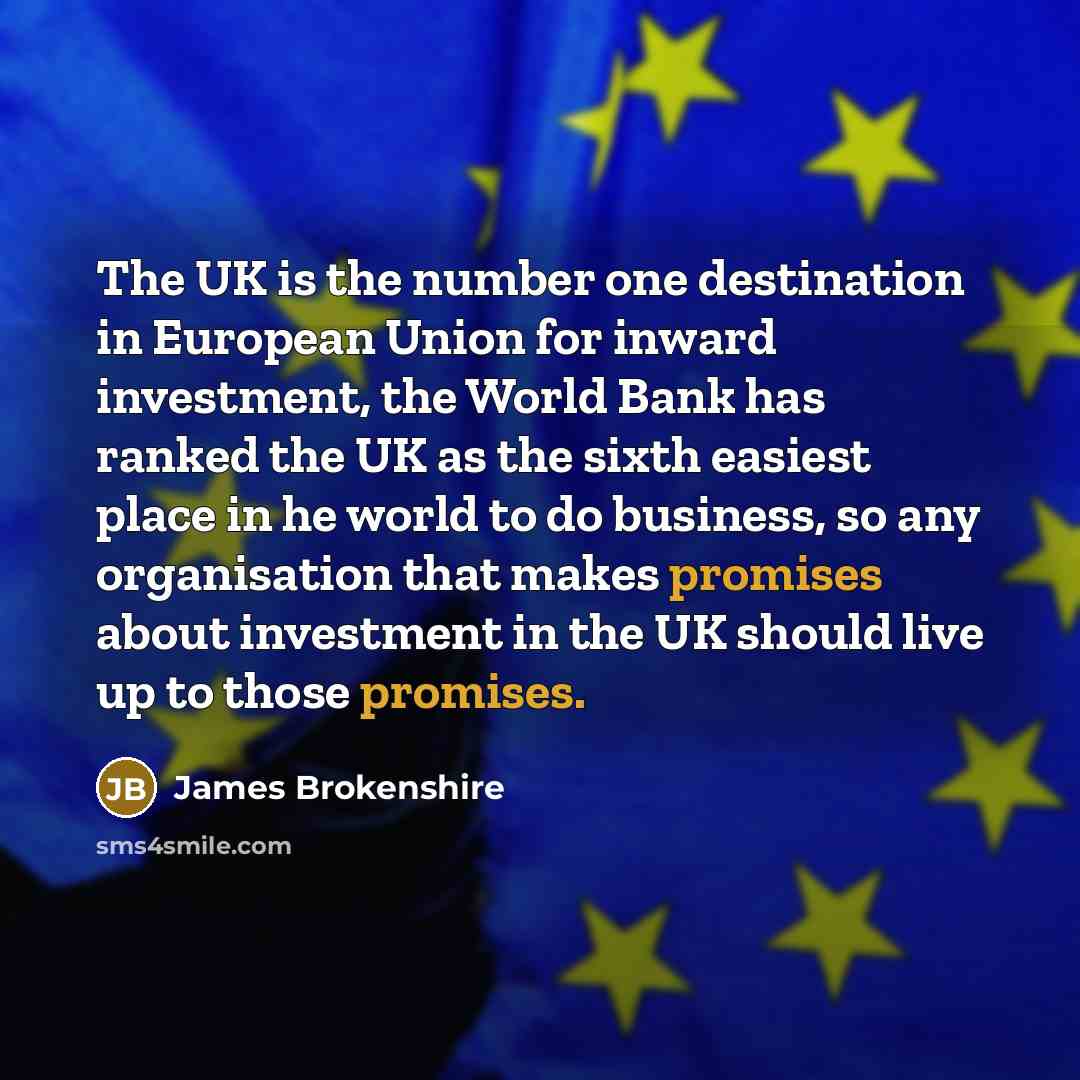 “The UK is the number one destination in European Union…” quote by James Brokenshire