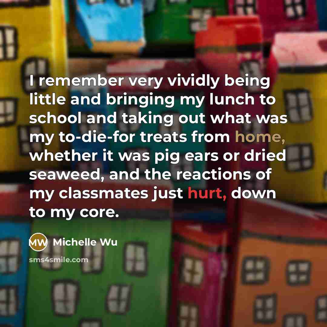 “I remember very vividly being little and bringing my lunch…” quote by Michelle Wu