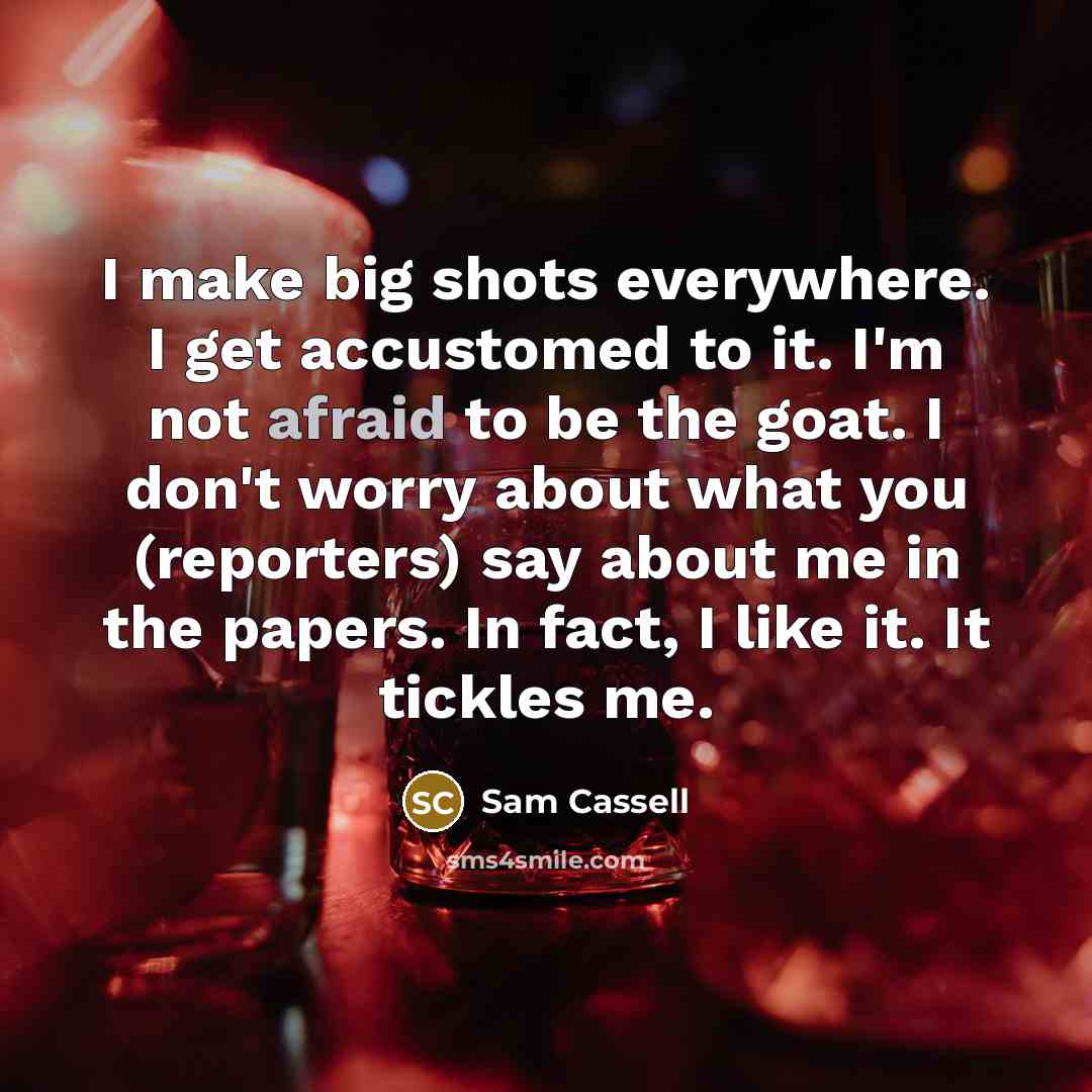“I make big shots everywhere. I get accustomed to it.…” quote by Sam Cassell