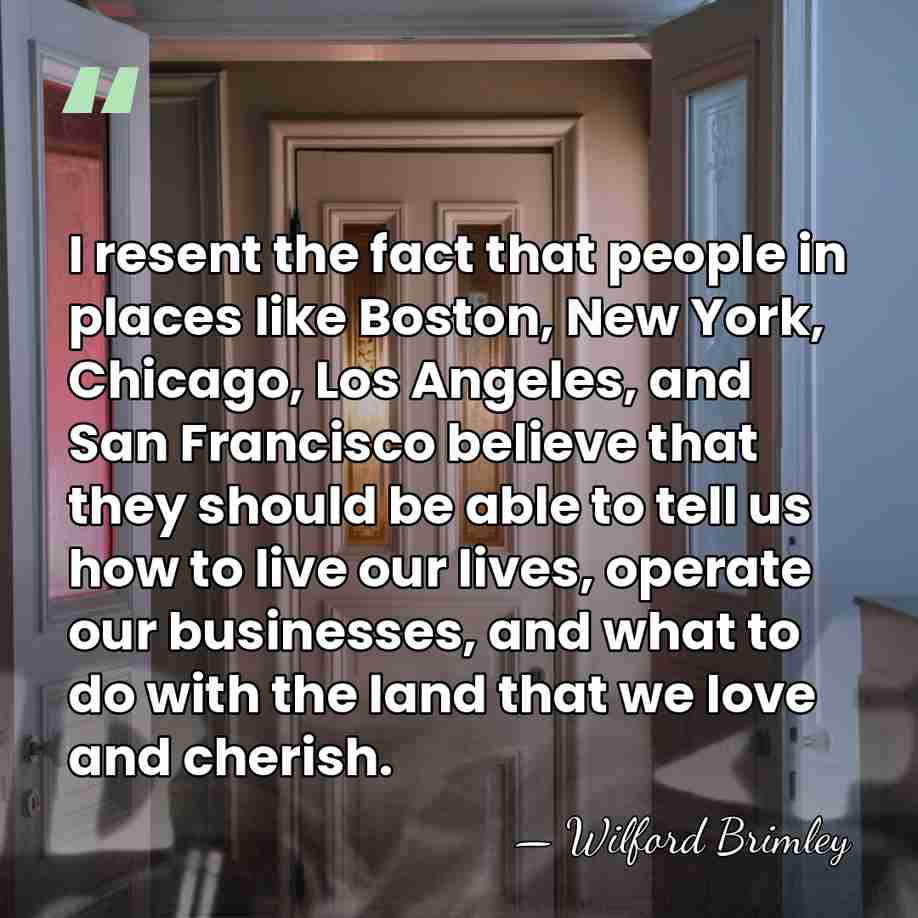 I resent the fact that people in places like Boston, New York,&hellip; - Wilford Brimley