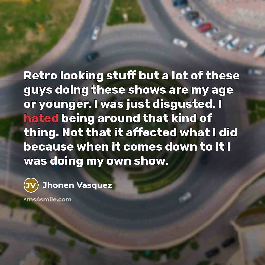 “Retro looking stuff but a lot of these guys doing…” quote by Jhonen Vasquez